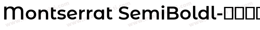 Montserrat SemiBoldl字体转换